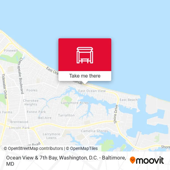 Ocean View & 7th Bay map