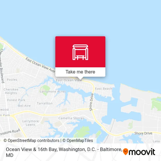 Ocean View & 16th Bay map