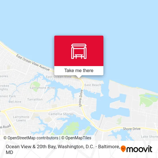 Ocean View & 20th Bay map