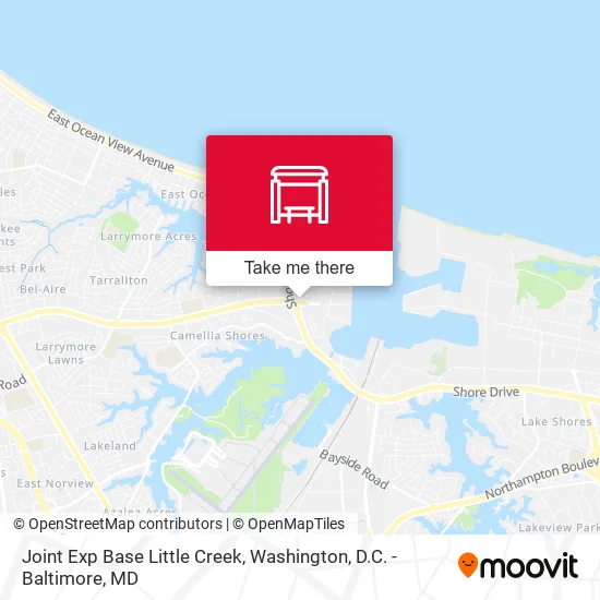Joint Exp Base Little Creek map