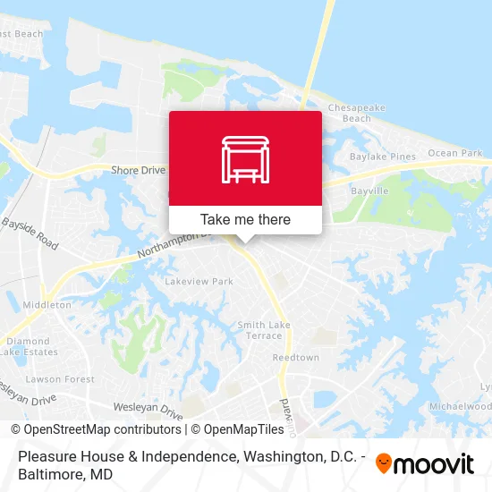 Pleasure House & Independence map