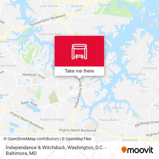 Independence & Witchduck map