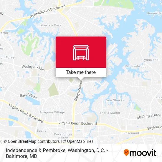 Independence & Pembroke map