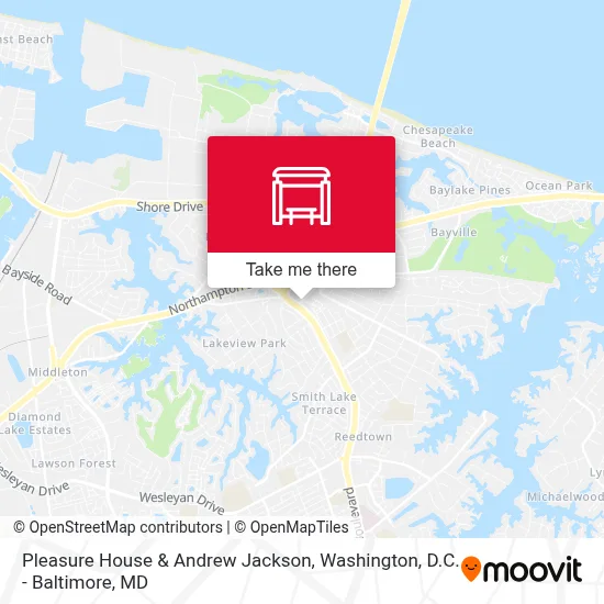 Pleasure House & Andrew Jackson map