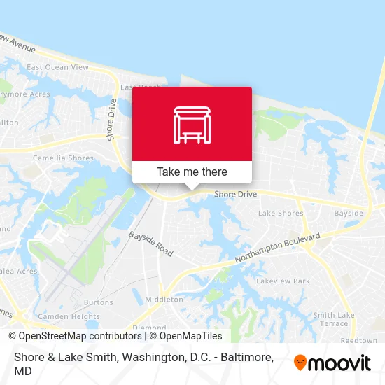 Shore & Lake Smith map