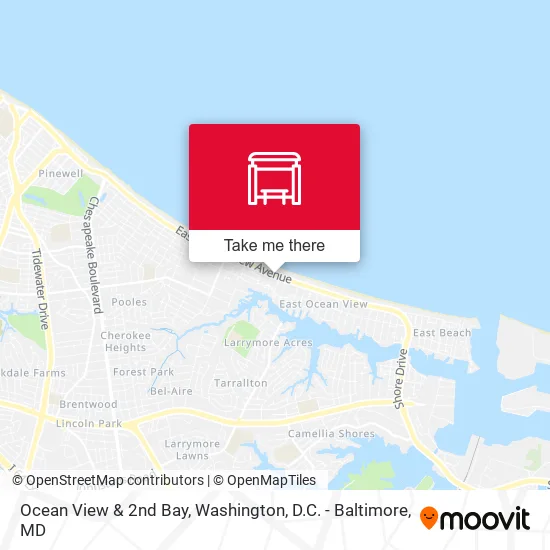 Ocean View & 2nd Bay map