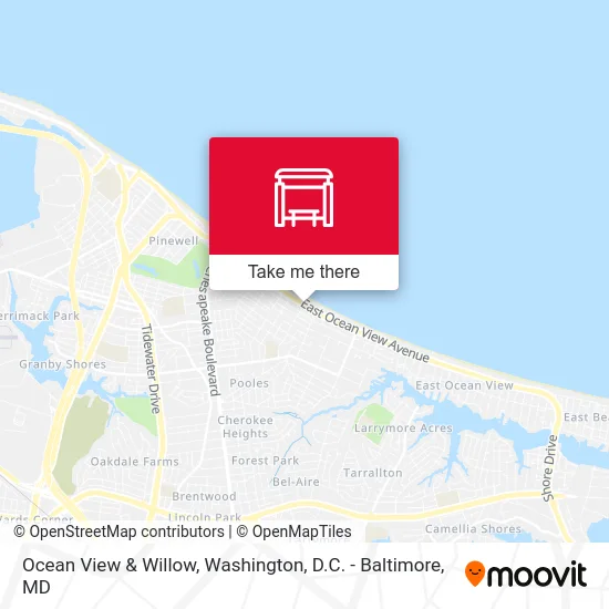 Ocean View & Willow map