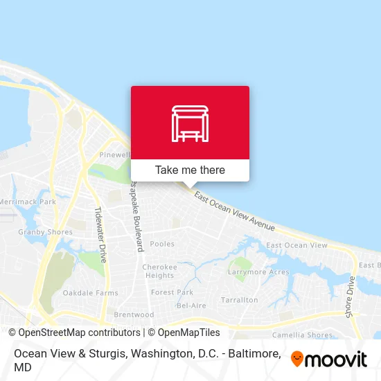 Ocean View & Sturgis map