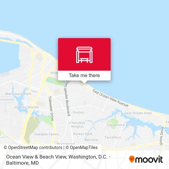 Ocean View & Beach View map