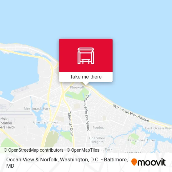 Ocean View & Norfolk map