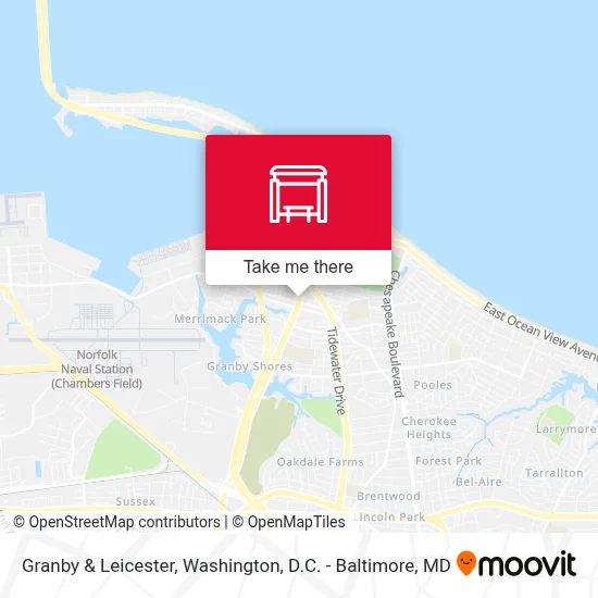 Granby & Leicester map