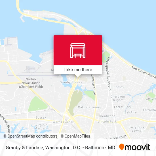 Granby & Landale map