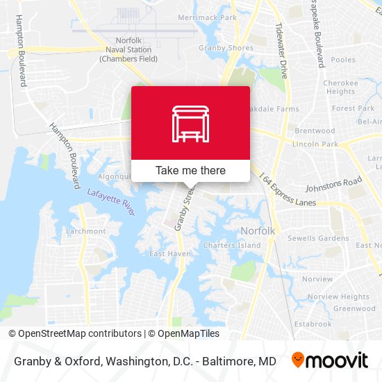 Granby & Oxford map