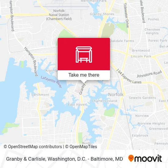 Granby & Carlisle map
