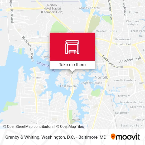 Granby & Whiting map