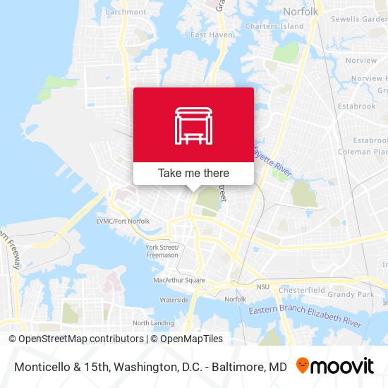 Mapa de Monticello & 15th
