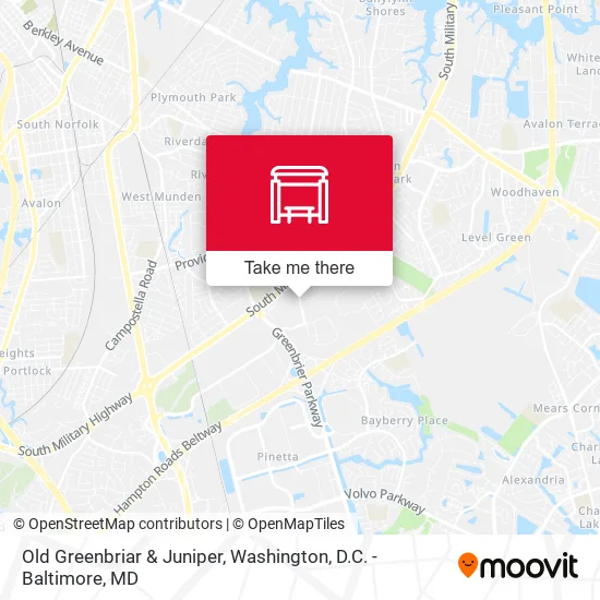 Old Greenbriar & Juniper map