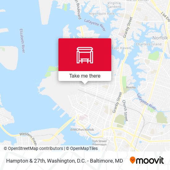 Mapa de Hampton & 27th