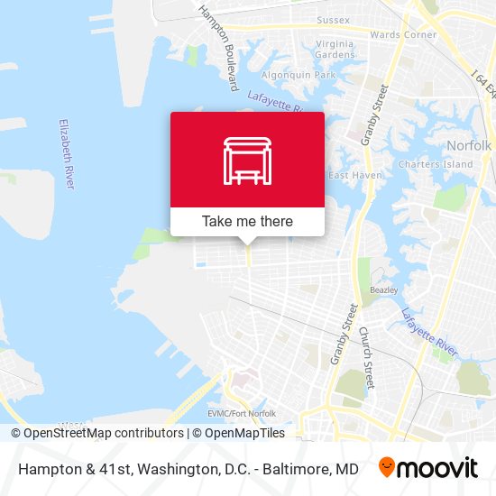 Hampton & 41st map