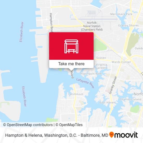 Hampton & Helena map