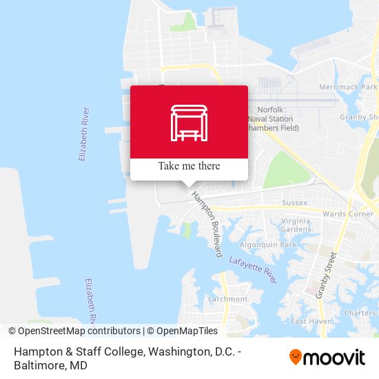 Mapa de Hampton & Staff College