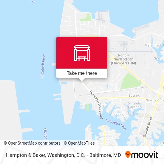 Hampton & Baker map