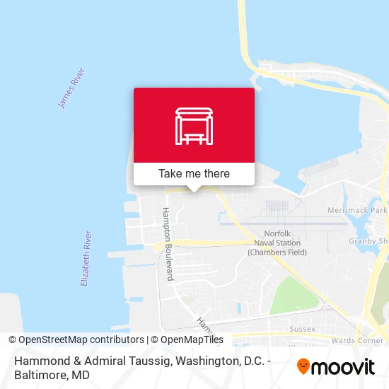 Hammond & Admiral Taussig map
