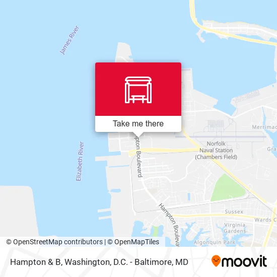 Hampton & B map