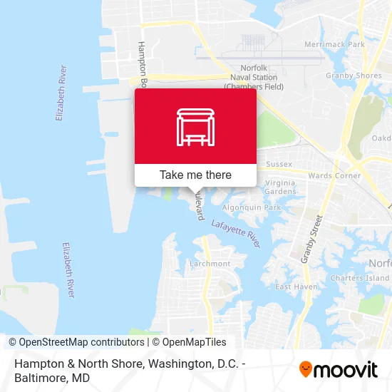 Hampton & North Shore map