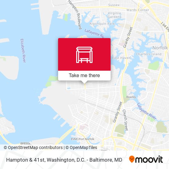 Mapa de Hampton & 41st