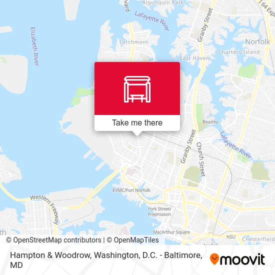 Hampton & Woodrow map