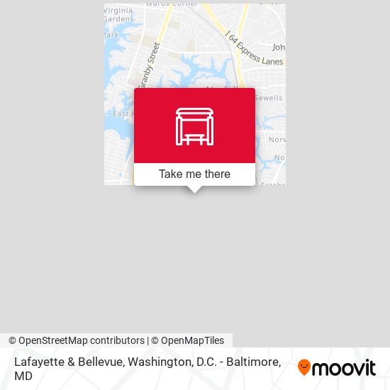 Mapa de Lafayette & Bellevue