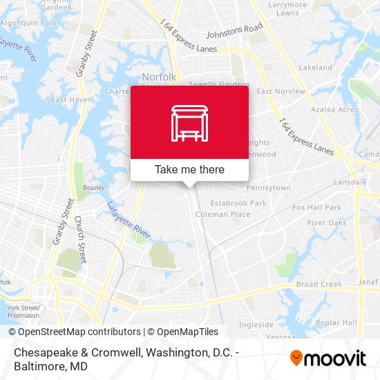 Mapa de Chesapeake & Cromwell