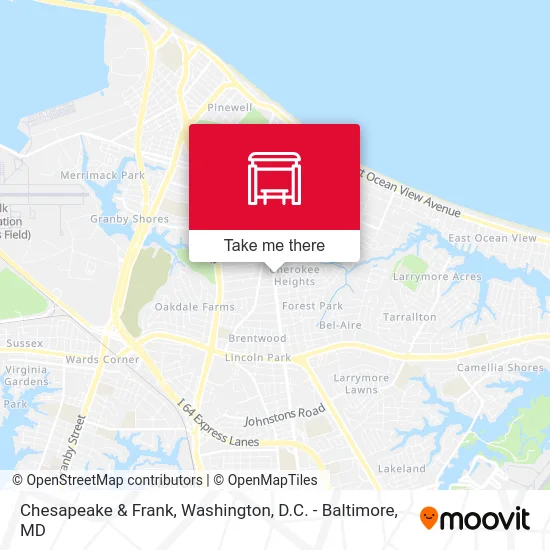 Chesapeake & Frank map