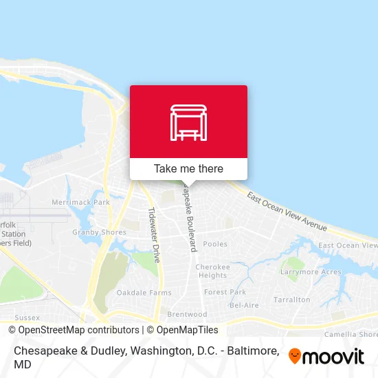 Chesapeake & Dudley map