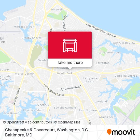 Mapa de Chesapeake & Dovercourt
