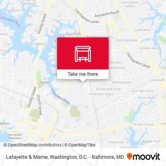 Mapa de Lafayette & Marne