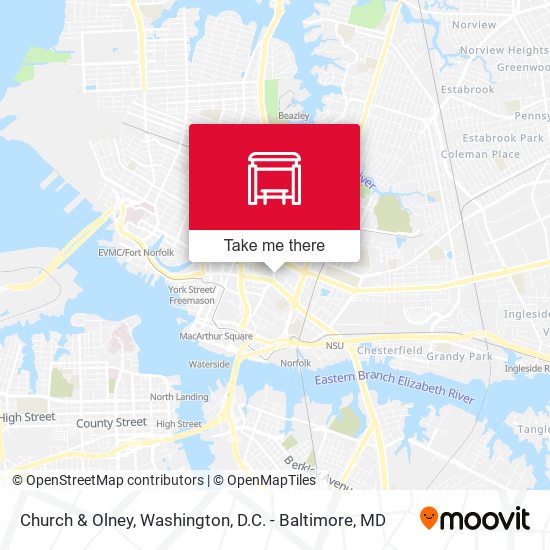 Mapa de Church & Olney