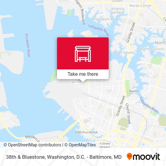 38th & Bluestone map