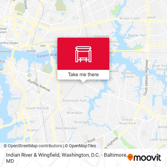 Indian River & Wingfield map