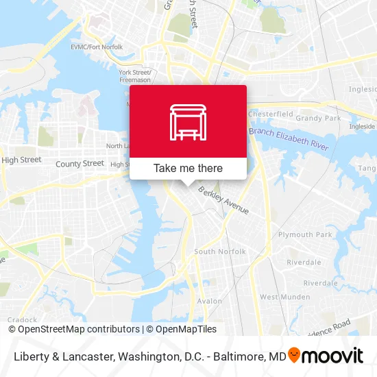 Liberty & Lancaster map