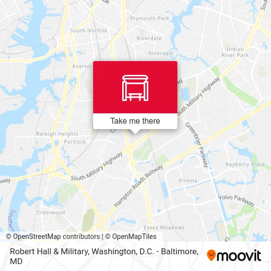 Robert Hall & Military map