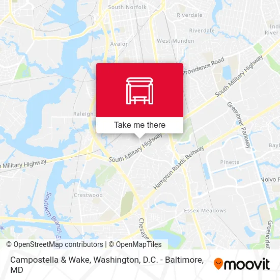 Campostella & Wake map