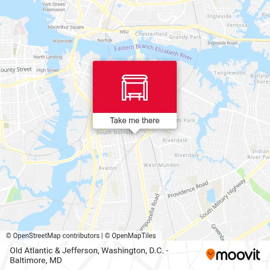 Old Atlantic & Jefferson map