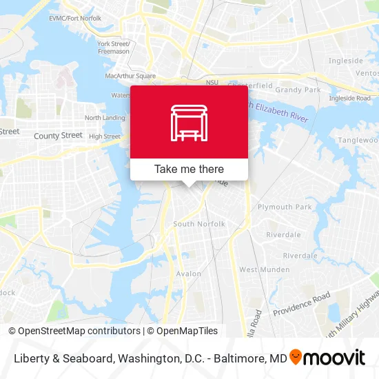Liberty & Seaboard map