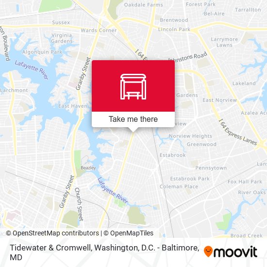 Mapa de Tidewater & Cromwell