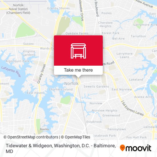 Tidewater & Widgeon map