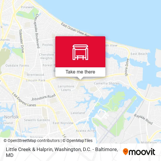 Little Creek & Halprin map