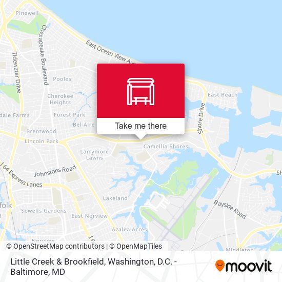 Mapa de Little Creek & Brookfield