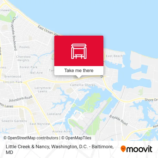 Little Creek & Nancy map